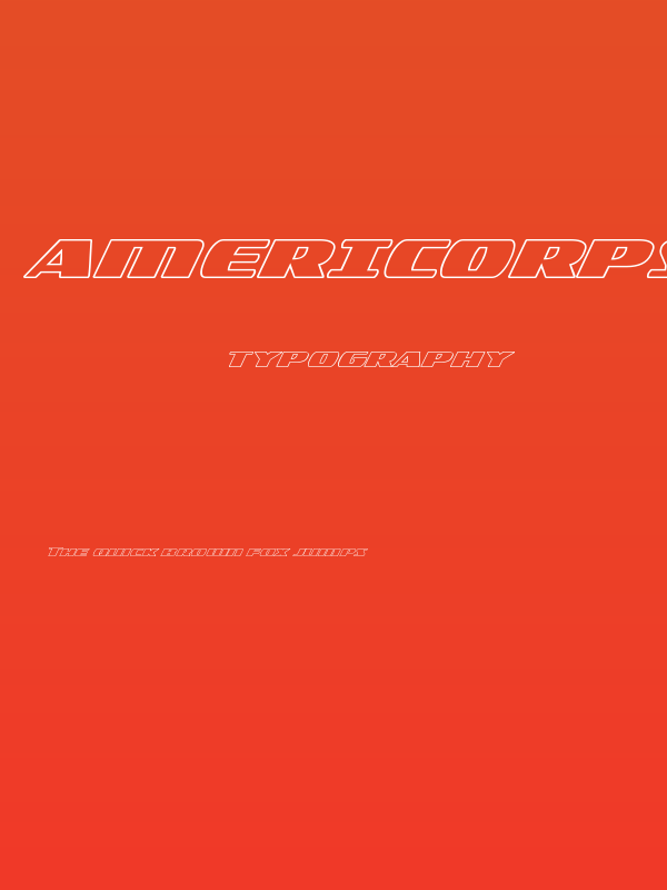 Americorps Outline Expanded Poster