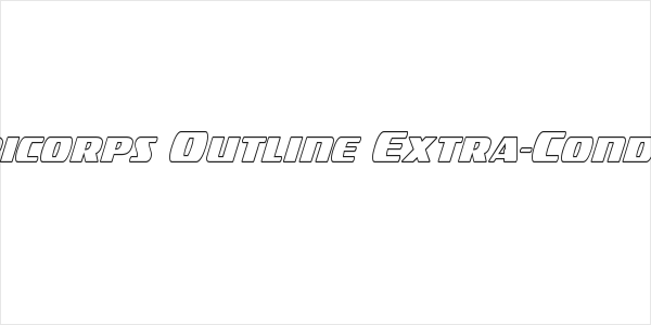 Americorps Outline Extra-Condensed Logo