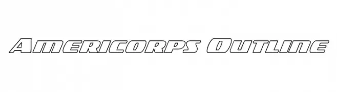 Americorps Outline  Descarca Fonturi Gratis