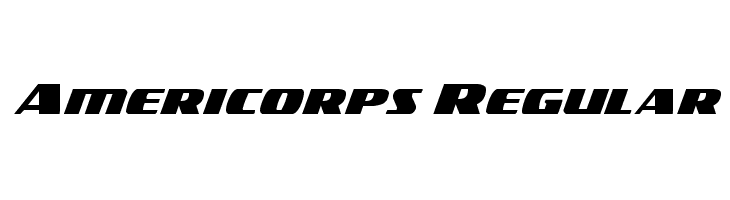Americorps Regular Font