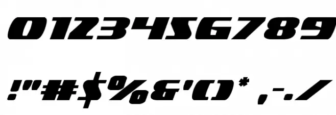 Americorps Regular Font OTHER CHARS