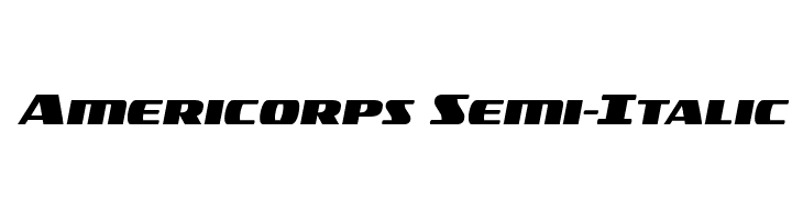 Americorps Semi-Italic  لخطوط تنزيل