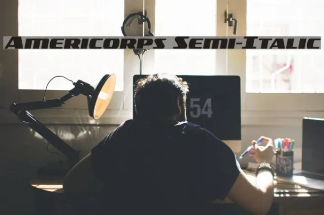 Americorps Semi-Italic Example 2