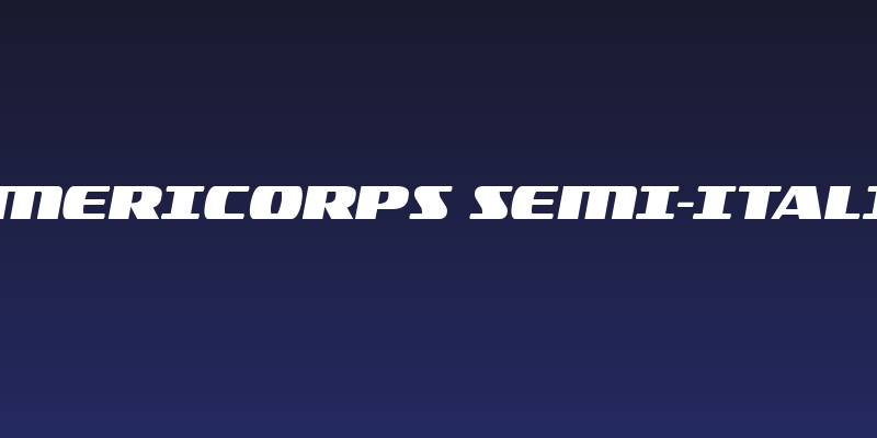 Americorps Semi-Italic Social Header