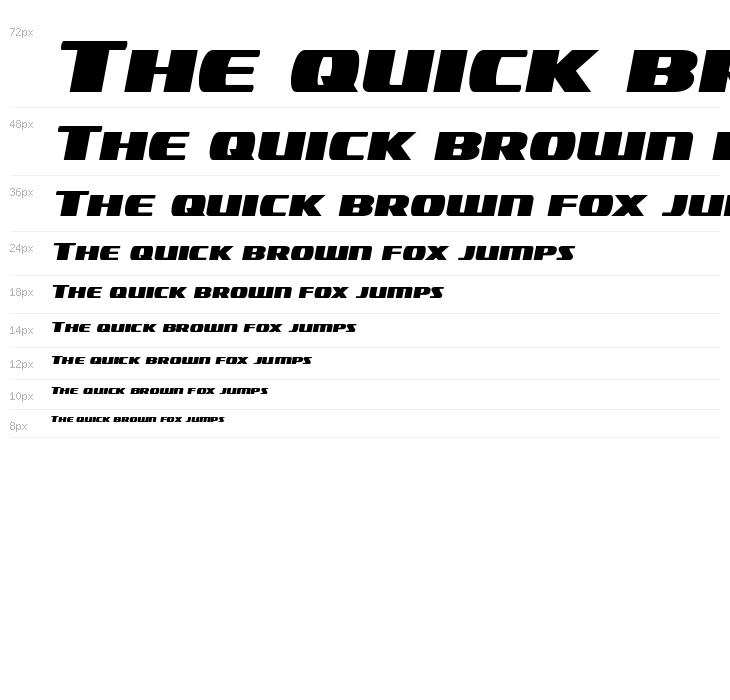 Americorps Semi-Italic Waterfall