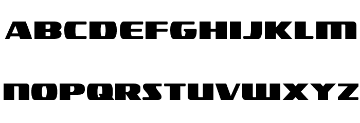 Americorps Straight Font LOWERCASE