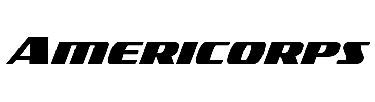 Americorps  フリーフォントのダウンロード