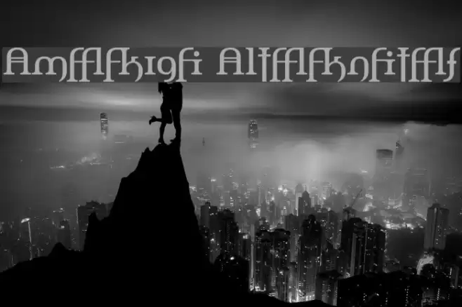 Amerika Alternates Font examples