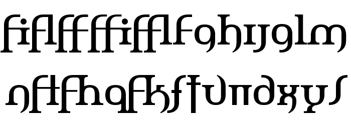 Amerika Alternates Font LOWERCASE