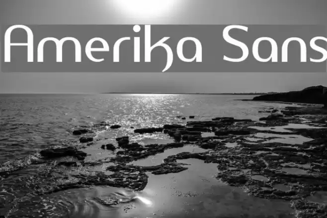 Amerika Sans Schriftart examples