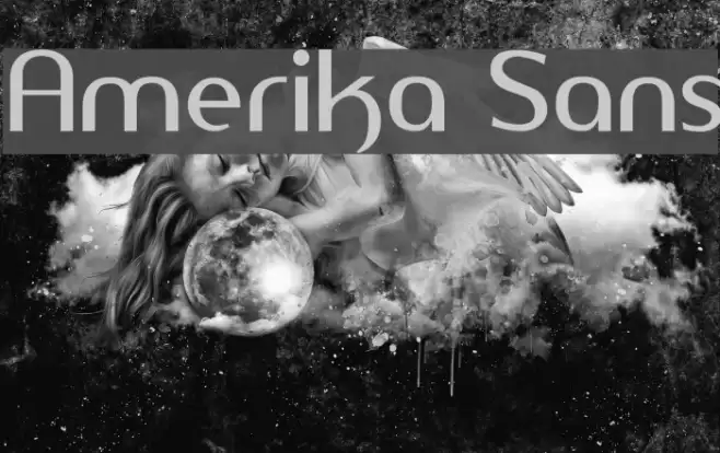 Amerika Sans Schriftart examples