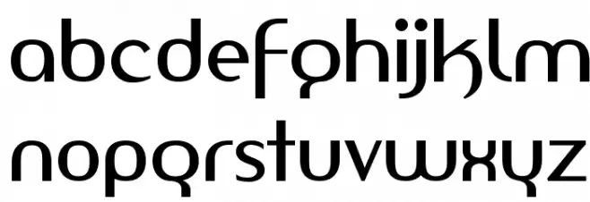 Amerika Sans Schriftart Kleinbuchstaben