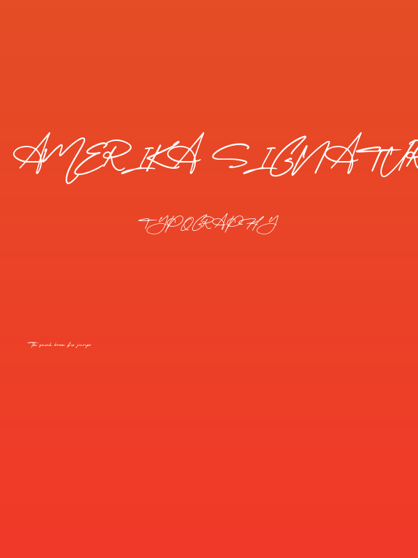 Amerika Signature Demo Regular Poster