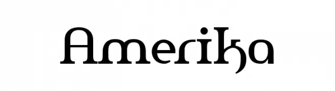 Amerika  フリーフォントのダウンロード