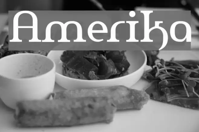 Amerika Font examples