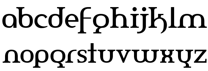 Amerika Font LOWERCASE