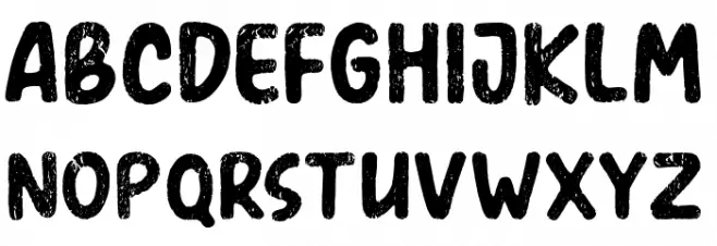 AmerioRough Font Litere mari