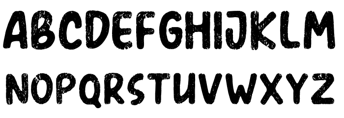 AmerioRough Font LOWERCASE