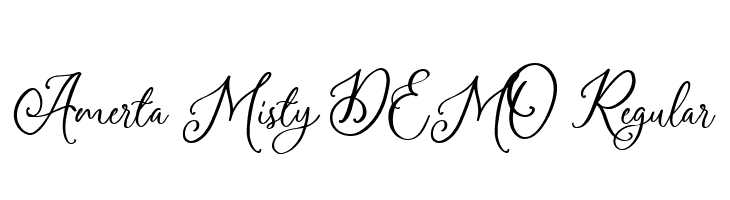 Amerta Misty DEMO Regular  font caratteri gratis