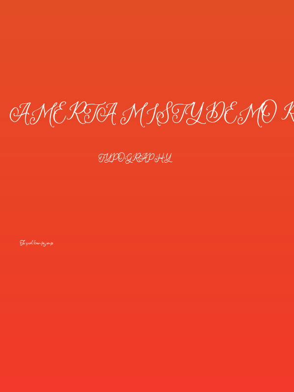 Amerta Misty DEMO Regular Poster