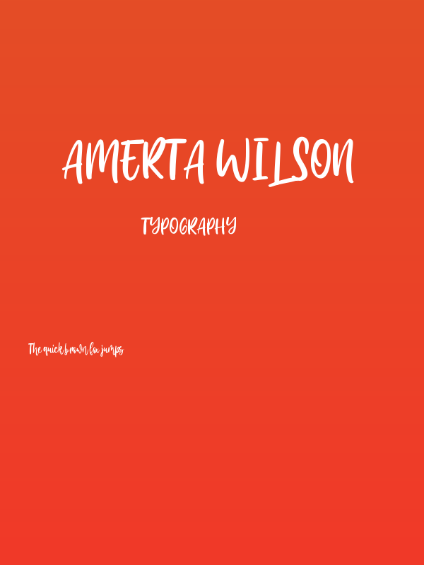 Amerta Wilson Poster