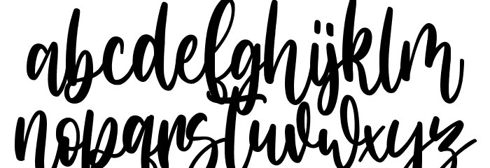Amerta Wilson Font LOWERCASE