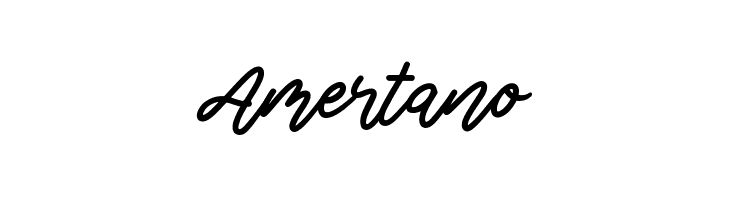 Amertano  フリーフォントのダウンロード