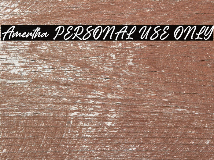 Amertha PERSONAL USE ONLY Example 3