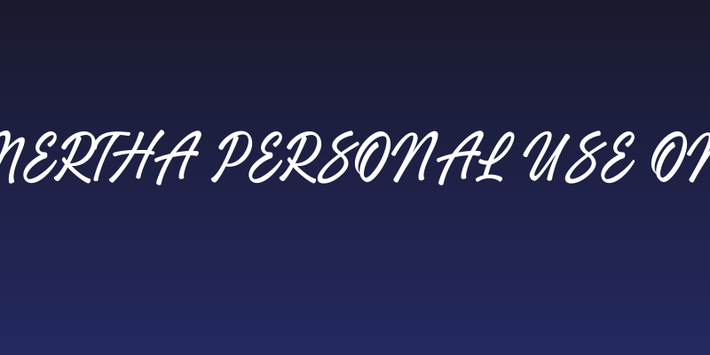 Amertha PERSONAL USE ONLY Social Header