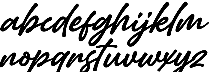 Amertha PERSONAL USE ONLY Font LOWERCASE