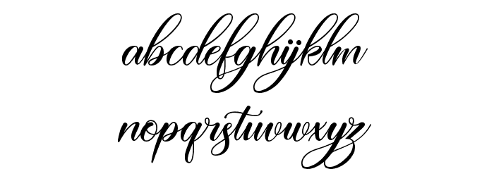 Amertha Font LOWERCASE