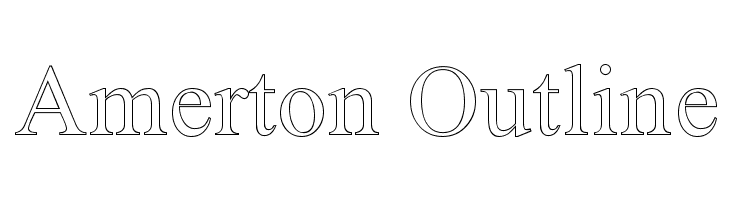 Amerton Outline फ़ॉन्ट