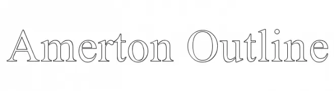 Amerton Outline  フリーフォントのダウンロード