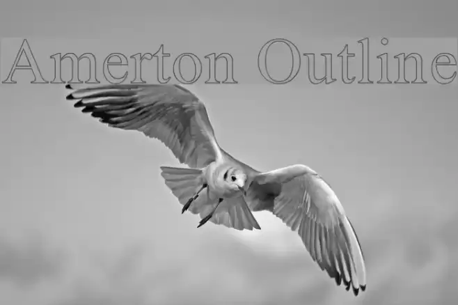 Amerton Outline Font examples