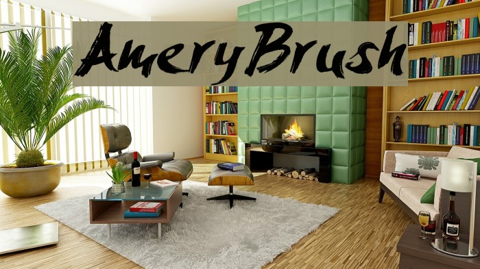 AmeryBrush Font examples