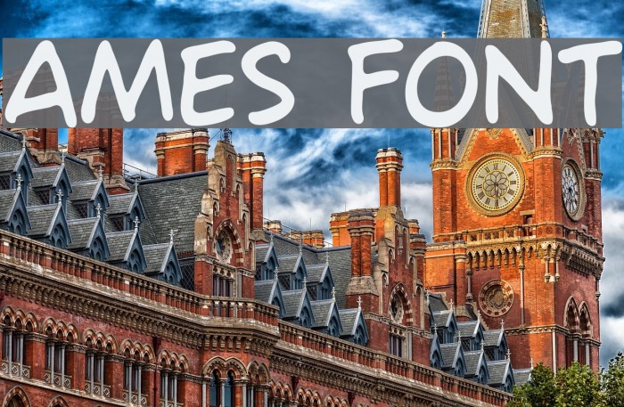 Ames Font examples