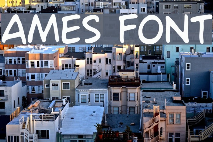 Ames Font examples