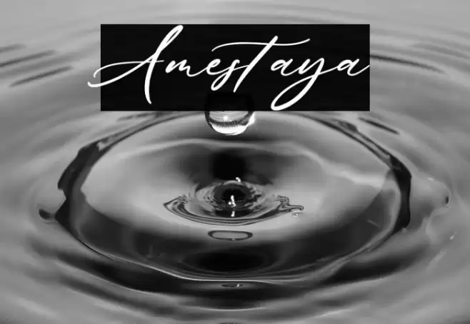 Amestaya Font examples