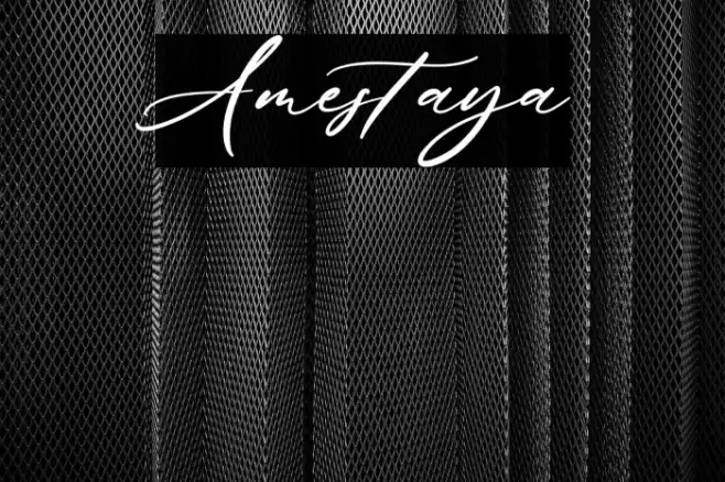 Amestaya Font examples