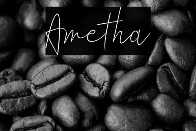 Ametha Font examples