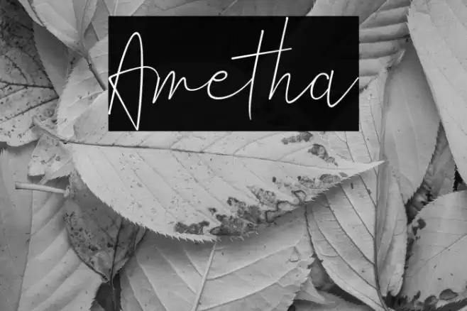 Ametha Font examples