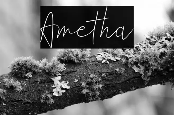 Ametha Font examples