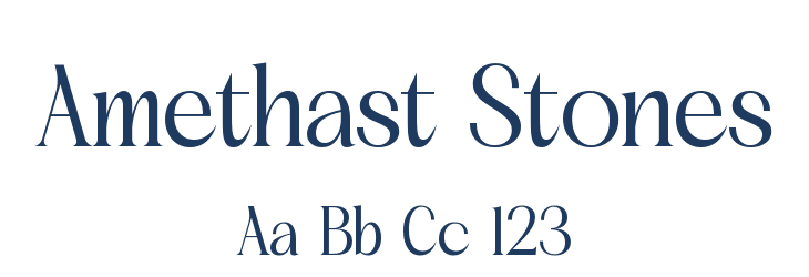 Amethast Stones Font Preview