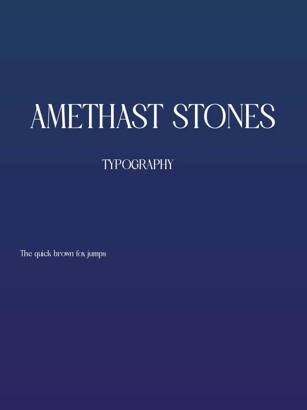 Amethast Stones Poster