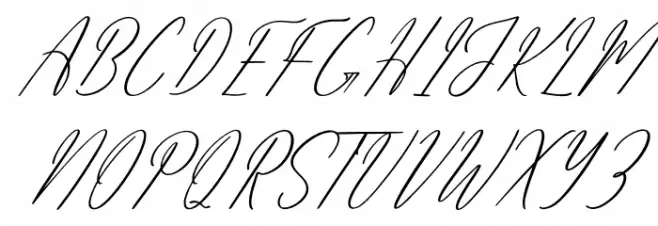 Amethykan DEMO VERSION Italic Font UPPERCASE