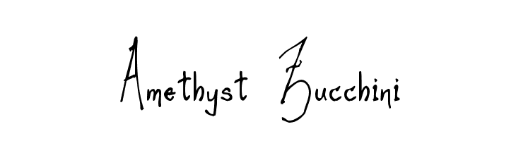 Amethyst Zucchini Font