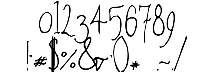 Amethyst Zucchini Font OTHER CHARS