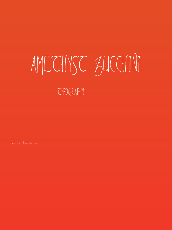 Amethyst Zucchini Poster