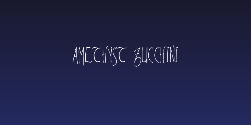 Amethyst Zucchini Social Header