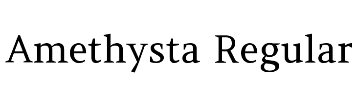Amethysta Regular Font